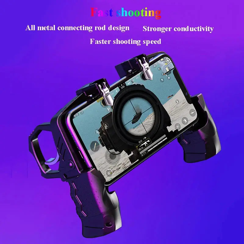 Metal Pubg Controller Joystick For Pubg Mobile Trigger Gamepad For iPhone Android Phone Smartphone Shooting Game Deals 4 U  Gaming Accessories Deals 4 U