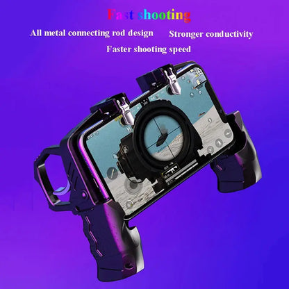 Metal Pubg Controller Joystick For Pubg Mobile Trigger Gamepad For iPhone Android Phone Smartphone Shooting Game Deals 4 U  Gaming Accessories Deals 4 U