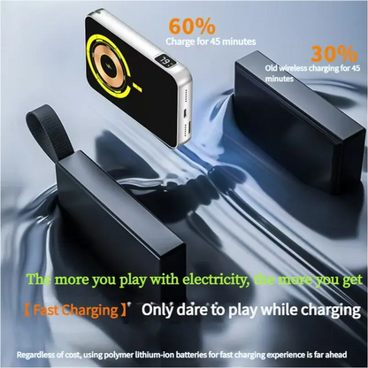 Mini Game Console Thin Magnetic Wireless Power Bank 5000mAh Portable Fast Charging External Battery For iPhone 16 Samsung Deals 4 U  Mobile Gaming Deals 4 U