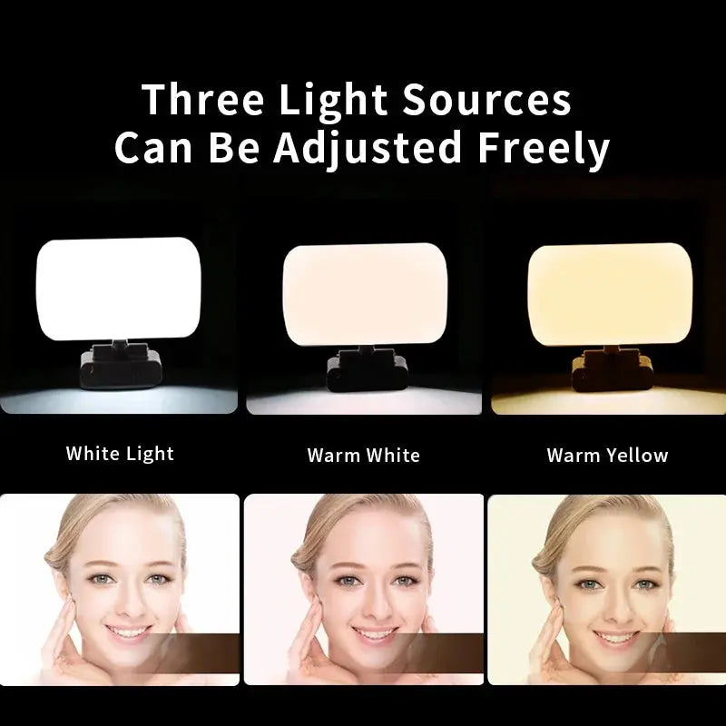 Video Conference Selfie Ring Lamp Light For iPad Laptop PC Webcam Studio LED Dimmable Lighting With Clip For Youtube Live Stream Deals 4 U  Streaming Equipment Deals 4 U