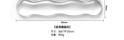 Ergonomic Silicone Gel Keyboard and Mouse Wrist Rest Set Clear Wrist Rest for Keyboard 60%/68%/75%