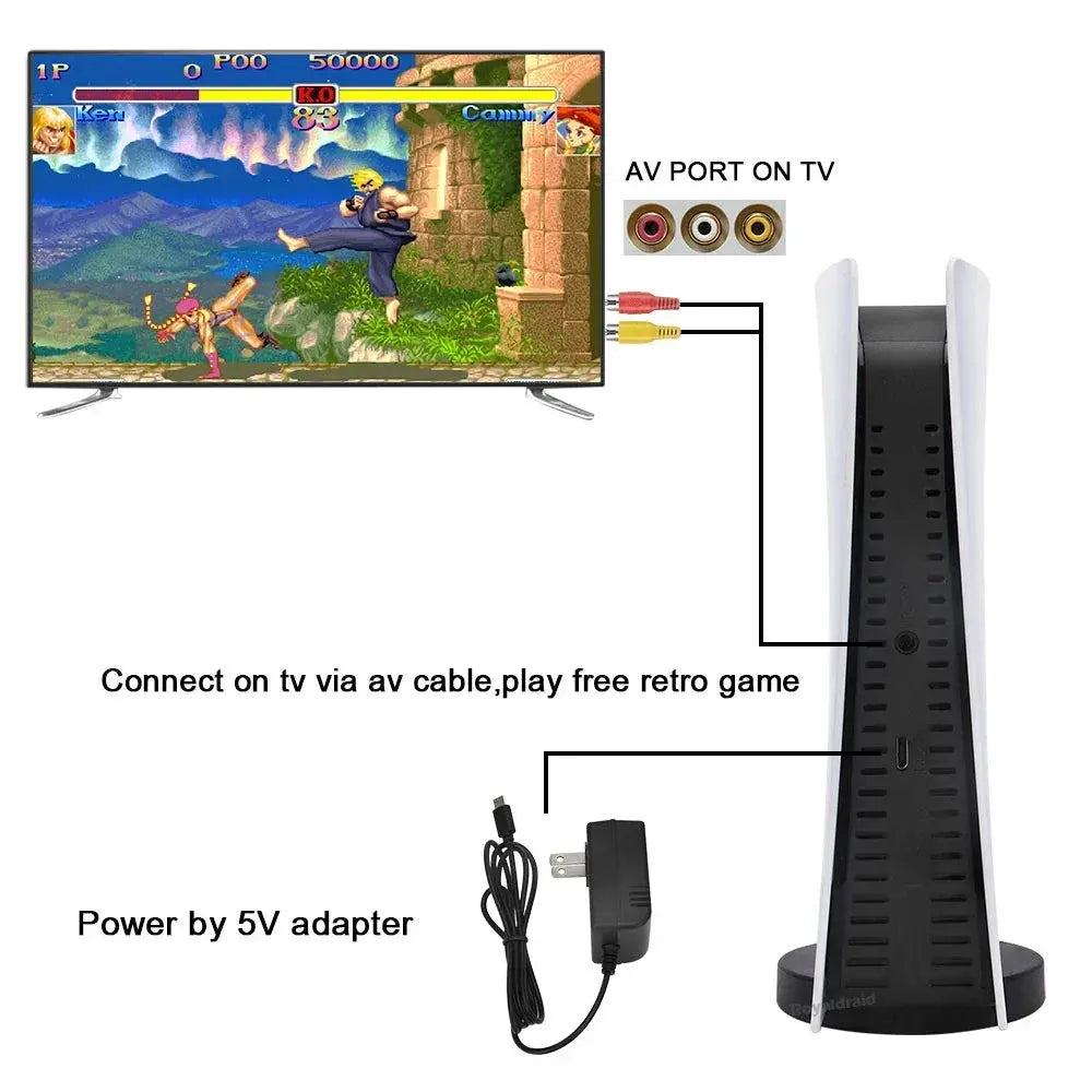 GS5 Game Station 5 Video Game Console With 200 Classic Games 8 Bit TV Console Retro USB Wired Handheld Two Game Player AV Output Deals 4 U  Gaming Accessories Deals 4 U
