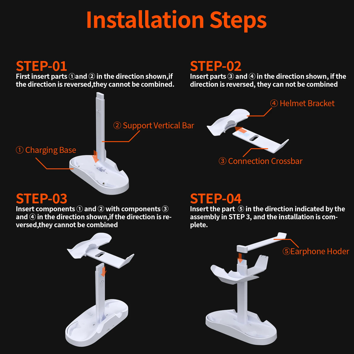 Controller Charging Dock for PS5 VR2 Charging Station with VR Headset Holder Display Stand PS VR2 Controller Charger for PSVR2