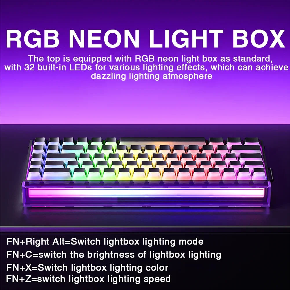 AULA HERO 68HE Magnetic Switch Keyboard RGB Gaming Mechanical Keyboard Rapid Trigger 8K Return Wired Esports Custom Keyboard Deals 4 U   Deals 4 U