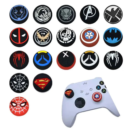 2pcs Silicone Thumb Grip Cap For PS4 PS5 Playstation 5 Xbox Series XS Game Joystick Controller Accessories Thumbstick Grip Caps Deals 4 U  Console Accessories Deals 4 U