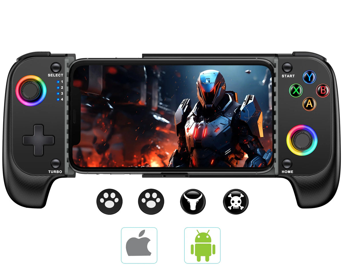 BEBONCOOL MC102 Telescopic Mobile Phone Gamepad For Apple IOS Android COD Wireless Bluetooth Phone Game Controller Joystick Deals 4 U  Mobile Gaming Deals 4 U