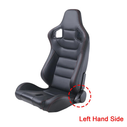 1Pcs Universal Racing Car Seats 70-180 degree Adjustable Seat 3D PVC Full WRAP Leather Racing Sports Bucket Seats with 1 Slider Deals 4 U  Gaming Accessories Deals 4 U
