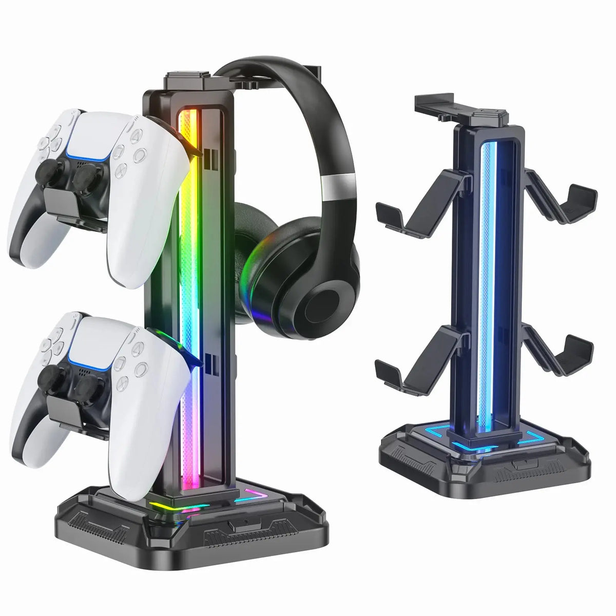 Controller Stand with 9 Light Modes Headset Holder for Desk Rotatable Headphone Stand Detachable Controller Hook Deals 4 U  Gaming Accessories Deals 4 U