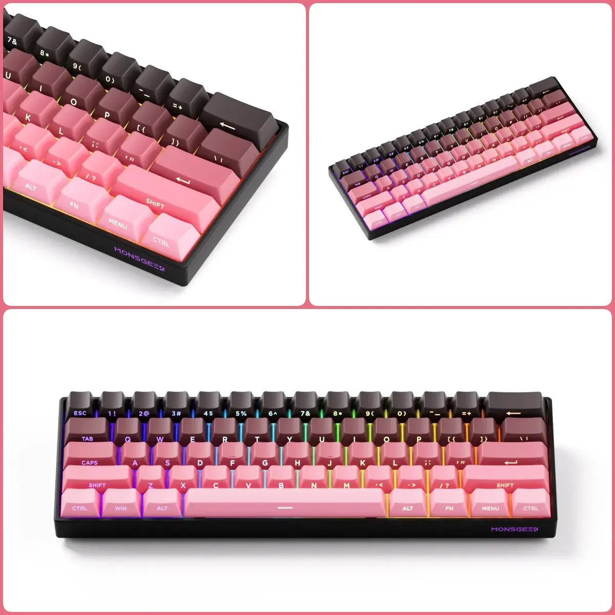 Akko MonsGeek FUN60 PRO&MAX HE Machanical Keyboard Magnetic Switch 60% Esports Gaming Keyboard Rapid Trigger 8K Custom Keyboard Deals 4 U  Gaming Accessories Deals 4 U
