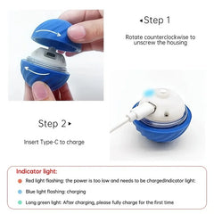 Dog Toy Ball Automatic Moving Bouncing Rolling Ball USB Smart puppy Interactive Dog Chew Toy Ball Deals 4 U   Deals 4 U