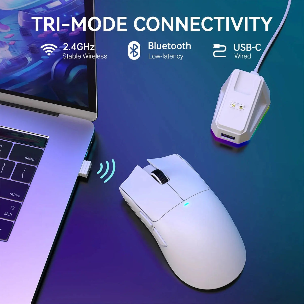 ATTACK SHARK X11 Lightweight Wireless Gaming Mouse with RGB Backlight Charging, Up to 22K DPI, PAW3311 Optical Sensor, HUYU Swit Deals 4 U  Gaming Accessories Deals 4 U