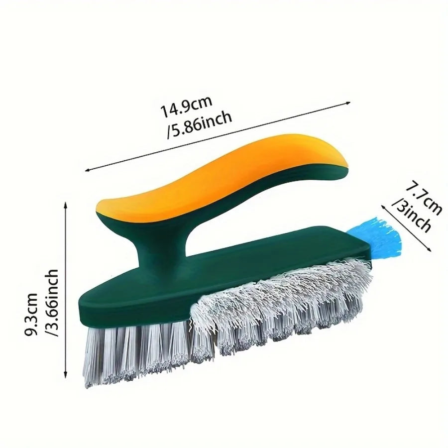 1Pcs 2-In-1 Handheld Cleaning Brush - No Dead Spot Multi-Functional for Crevices Windows Stoves Doors Laundry Tables Deals 4 U   Deals 4 U