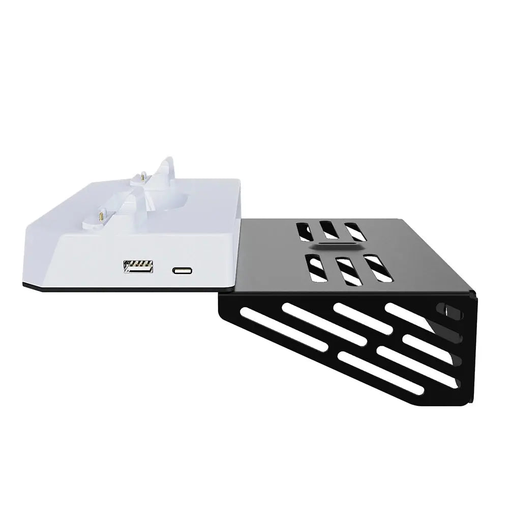 For PS5/PS5 Slim Wall Mount Kit With Dual Controller Charging Station Controller Headset Holder For Playstation 5 Accessories Deals 4 U  Console Accessories Deals 4 U