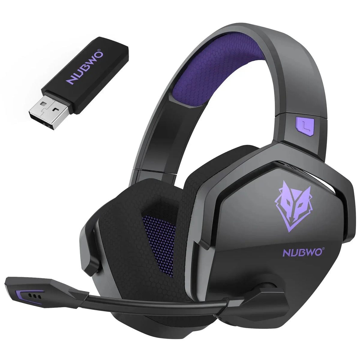 NUBWO G06 Pro Wireless Gaming Headset with Charging Station for Headset and PS5 Controller 17ms Low Latency Dynamic 50mm Drivers Deals 4 U  Gaming Accessories Deals 4 U