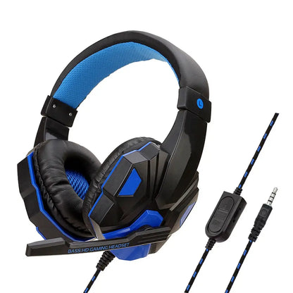 Gaming Wired Headphones 3.5mm Bass Stereo Gamer Music Headset With Microphone Earphone For PS4 Xbox One Switch Phone Laptops PC Deals 4 U  Gaming Accessories Deals 4 U