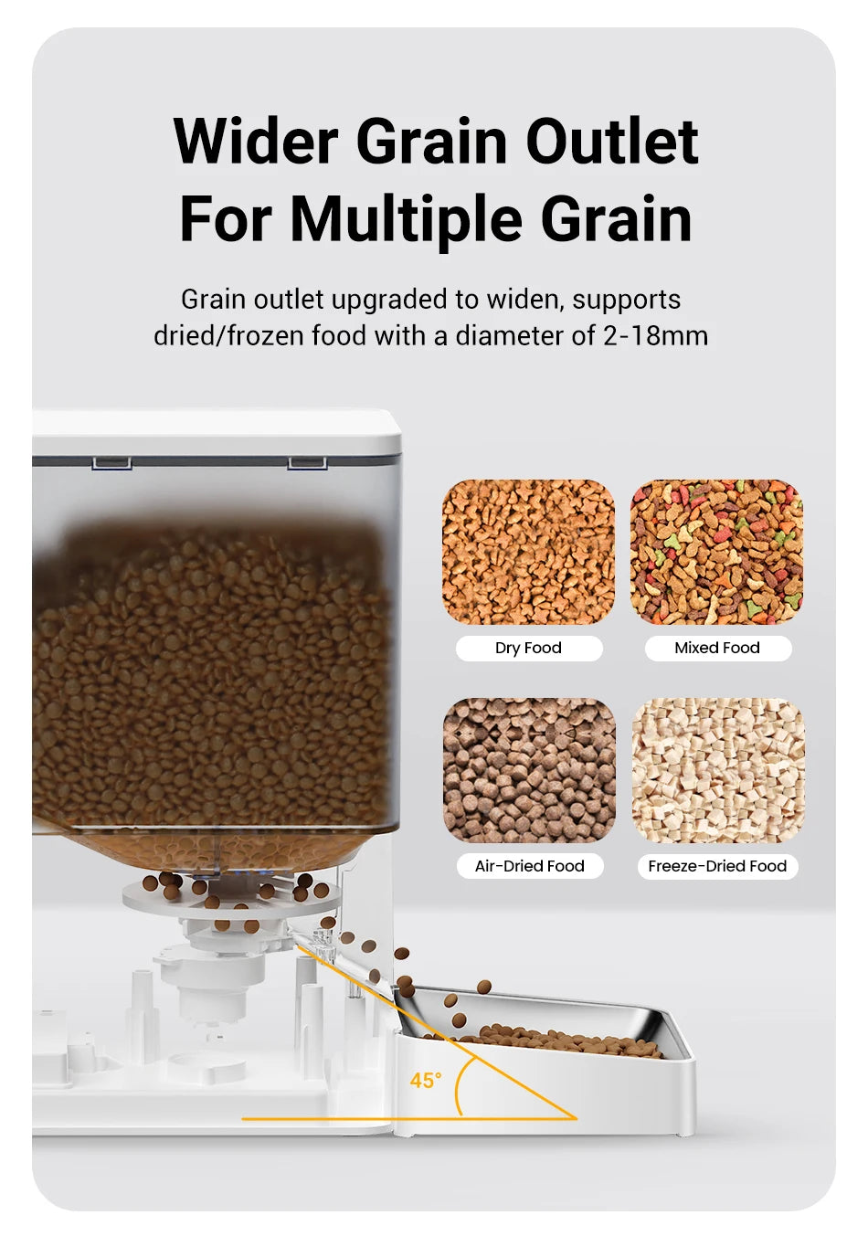 ROJECO 8.5L Automatic Pet Feeder Water Fountain WIFI APP Remote Control Smart Dog 5L Food Dispenser 3.5L Gravity Water Drinker ﻿ Deals 4 U  Automatic Pet Feeder Deals 4 U