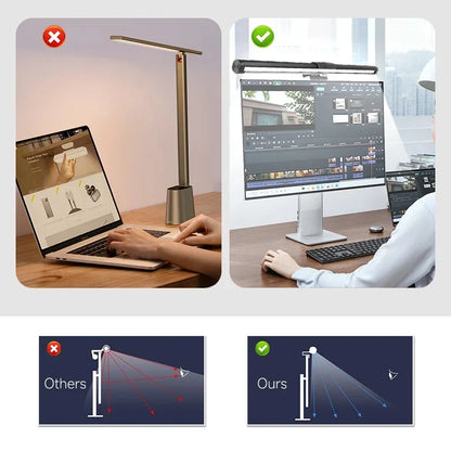 LED Desk Lamp Monitor Screen Light Bar RGB Computer Atmosphere Double sided Lights  For Work Study Read Gaming Dimming Lighting