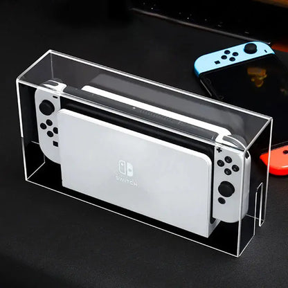 Display Box Host Dust Cover for Nintendo Switch NS Game Console Dock Protective Case Acrylic Hard Covers Switch Oled Accessories Deals 4 U  Console Accessories Deals 4 U