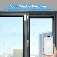 Zigbee Door Window Sensor Smart Home Security Alarm Wireless Magnetic Anti-theft Contact Detector App Remote Monitor Support Z2M Deals 4 U   Deals 4 U
