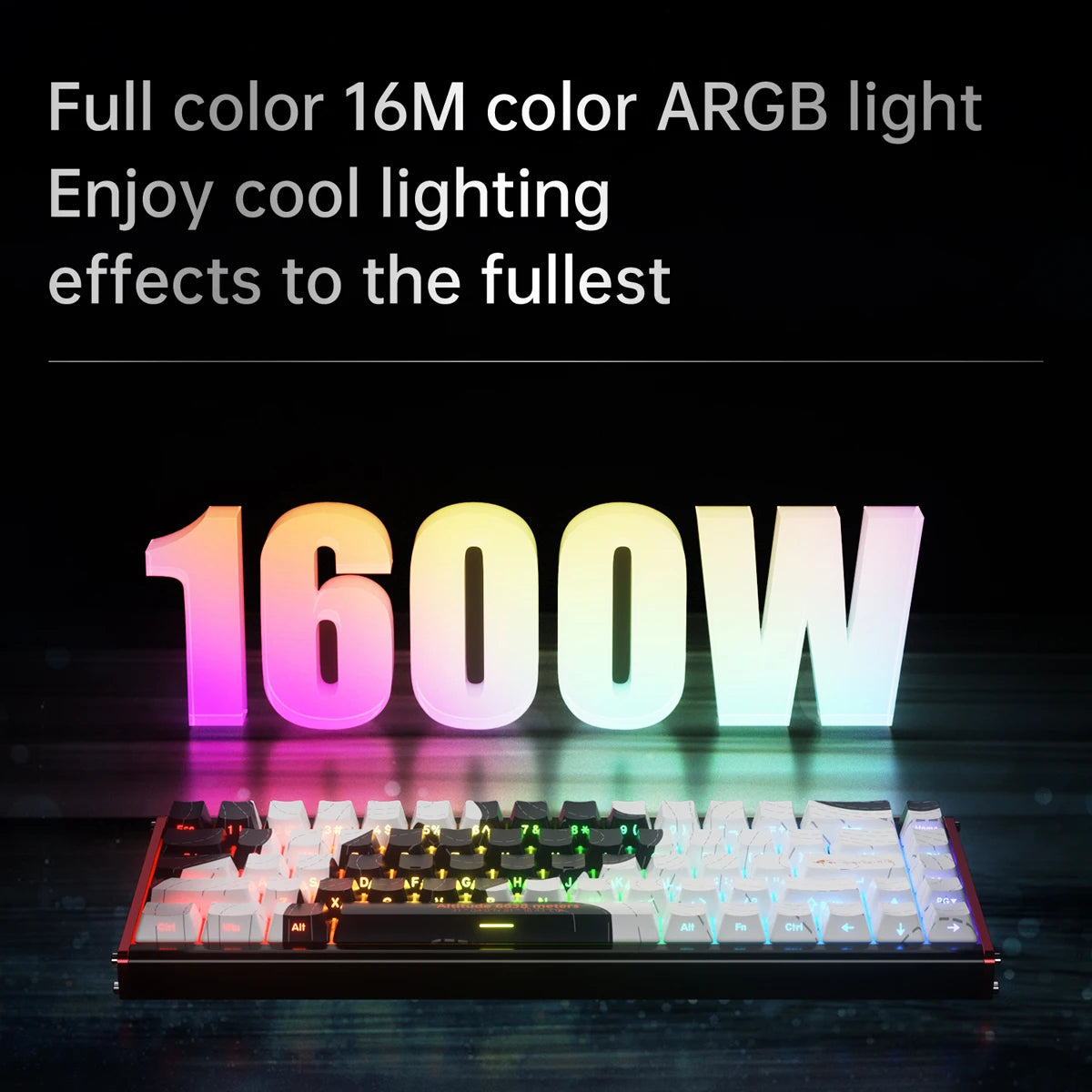 AJAZZ ALUX68 Magnetic Shaft Aluminum Alloy Esports Magnetic switch keyboard RGB hot-swappable DIY wired macro mode Hall effect