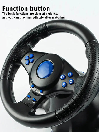 DATA FROG Racing Steering Wheel Vibration Controller Gaming Simracing Car Pedal For Switch  PS2 PS3 PS4 Xbox One PC Deals 4 U  Gaming Accessories Deals 4 U