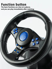 DATA FROG Racing Steering Wheel Vibration Controller Gaming Simracing Car Pedal For Switch  PS2 PS3 PS4 Xbox One PC Deals 4 U   Deals 4 U