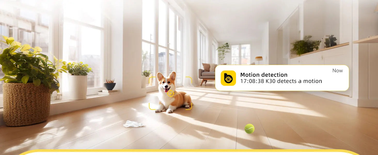 Boykeep 2K Pet Dog Camera with Phone App, 5G/2.4GHz WiFi Indoor Security Baby Camera, 360° Pan & Tilt, 2-Way Audio, Night Vision Deals 4 U   Deals 4 U
