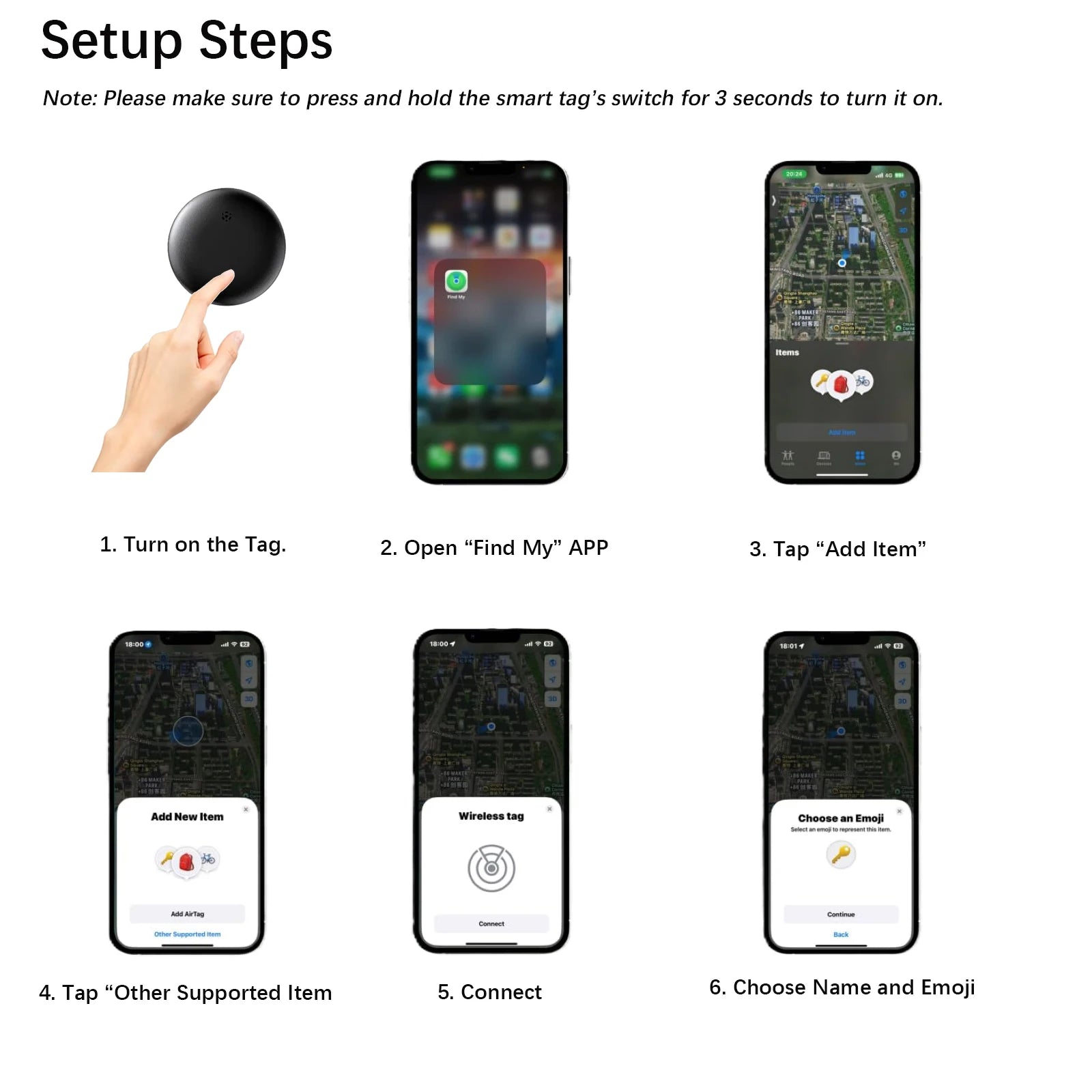 Pet Tracker No Monthly Fee No SIM Work with Apple iOS Find My Anti-Lost Finder Tag for Dogs Cats with Airtag Case GPS Tracker Deals 4 U   Deals 4 U