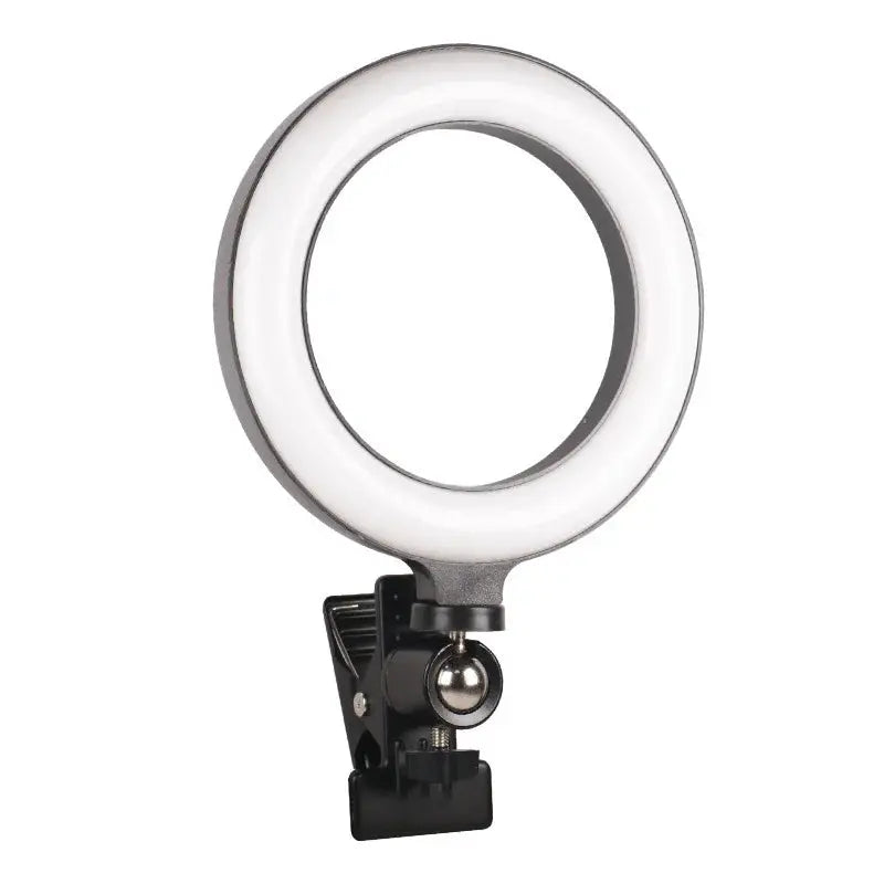 Clip-on ring light lighting kit, phone selfie light, 3-stop webcam, photography accessories, auto projection, 6-inch fill light Deals 4 U  Streaming Equipment Deals 4 U