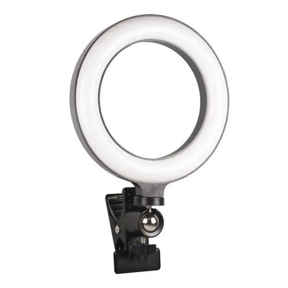 Clip-on ring light lighting kit, phone selfie light, 3-stop webcam, photography accessories, auto projection, 6-inch fill light Deals 4 U  Streaming Equipment Deals 4 U