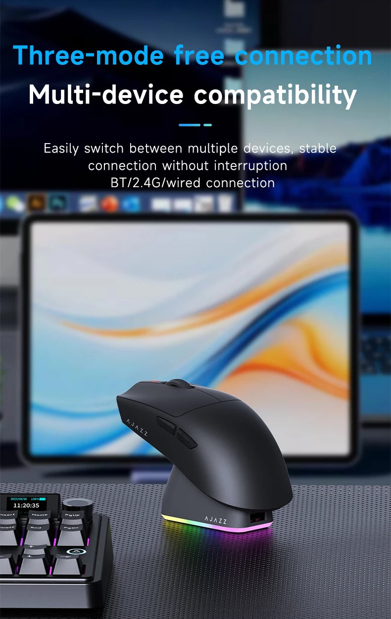 Wireless Gaming Mouse AJ139-V2/AJ139P-V3-MC with 12000DPI Max AJ139P MAX with 32000DPI Magnetic Charging Base  Gaming Mouse