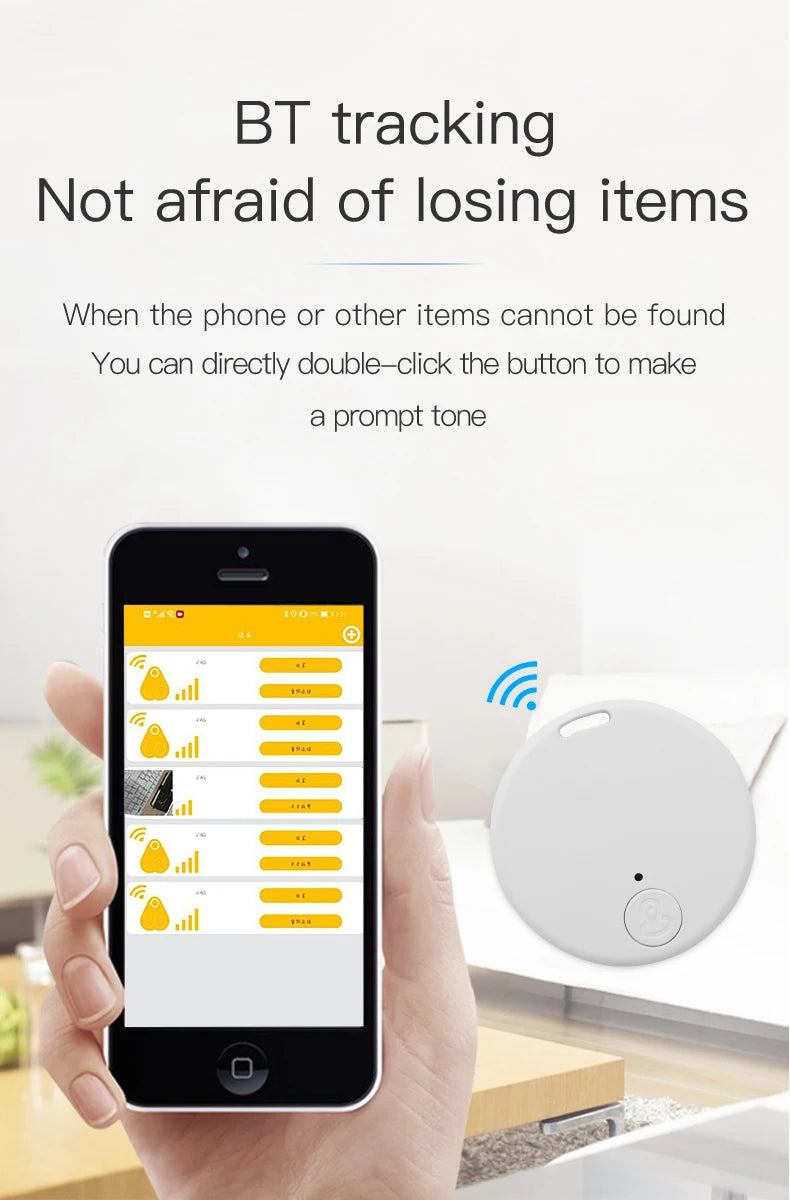 Mini GPS Locator AntiLost Alarm Wallet Keychain Smart Tag Bluetooth-Compatible Tracer Keychain Dog Pet Child Tracker Key Finder Deals 4 U   Deals 4 U