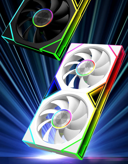 ICE Whale WZ-120/240/360 PC Case Fan ARGB Motherboard Sync Combination Structure Cold Exhaust Cooling Fan Ventilador