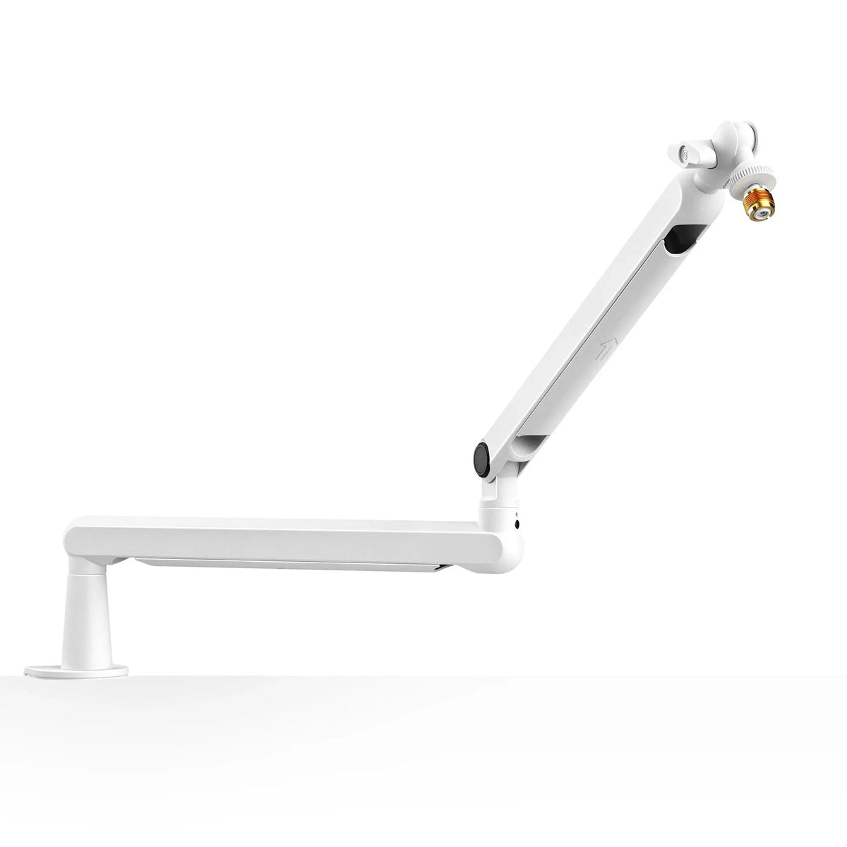 FIFINE Microphone Boom Arm, Adjustable Low Profile Mic Arm with Desk Mount Clamp,Cable Storage for Streaming Gaming-White BM88W Deals 4 U  Streaming Equipment Deals 4 U
