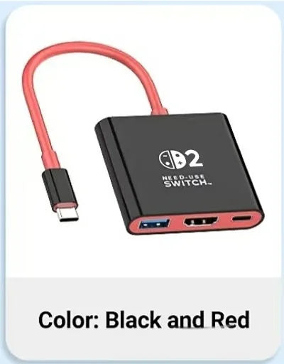 Docking Station for Nintendo Switch 2,4K 60Hz TYPE-C Hub with HDMI and USB-C 3.0 PD100W Charge Perfect for Switch 2/Switch/OLED Deals 4 U   Deals 4 U