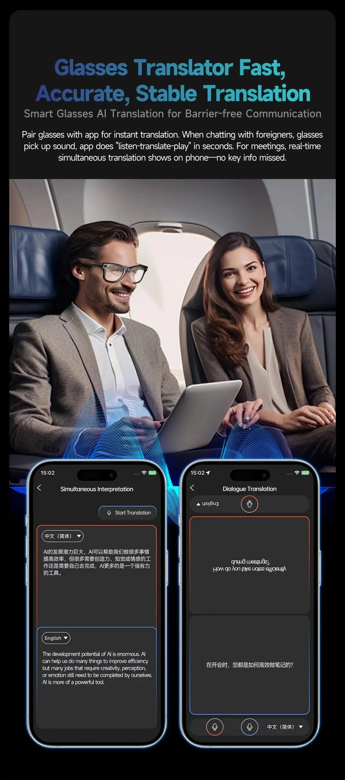 W610 AI Smart Glasses with Video Camera 800W Outdoor Sunglasses Wi-Fi Transfer BT Calling Audio Record Smart Wearable Headset Deals 4 U  Gaming Accessories Deals 4 U