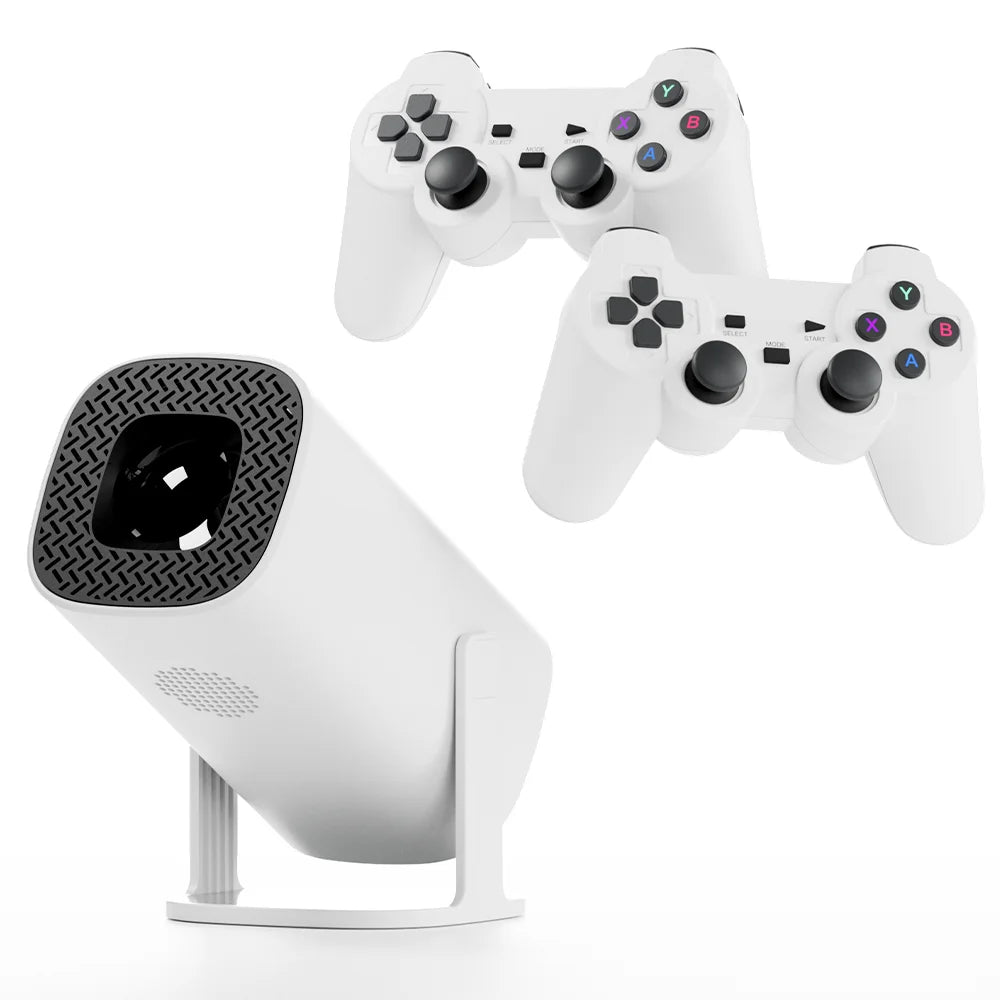 Android 11 Gaming Projector P30MAX 64GB TF Card Wireless Gaming Controller Dual WIFI 1280*720P Home Theater Portable Projector Deals 4 U   Deals 4 U