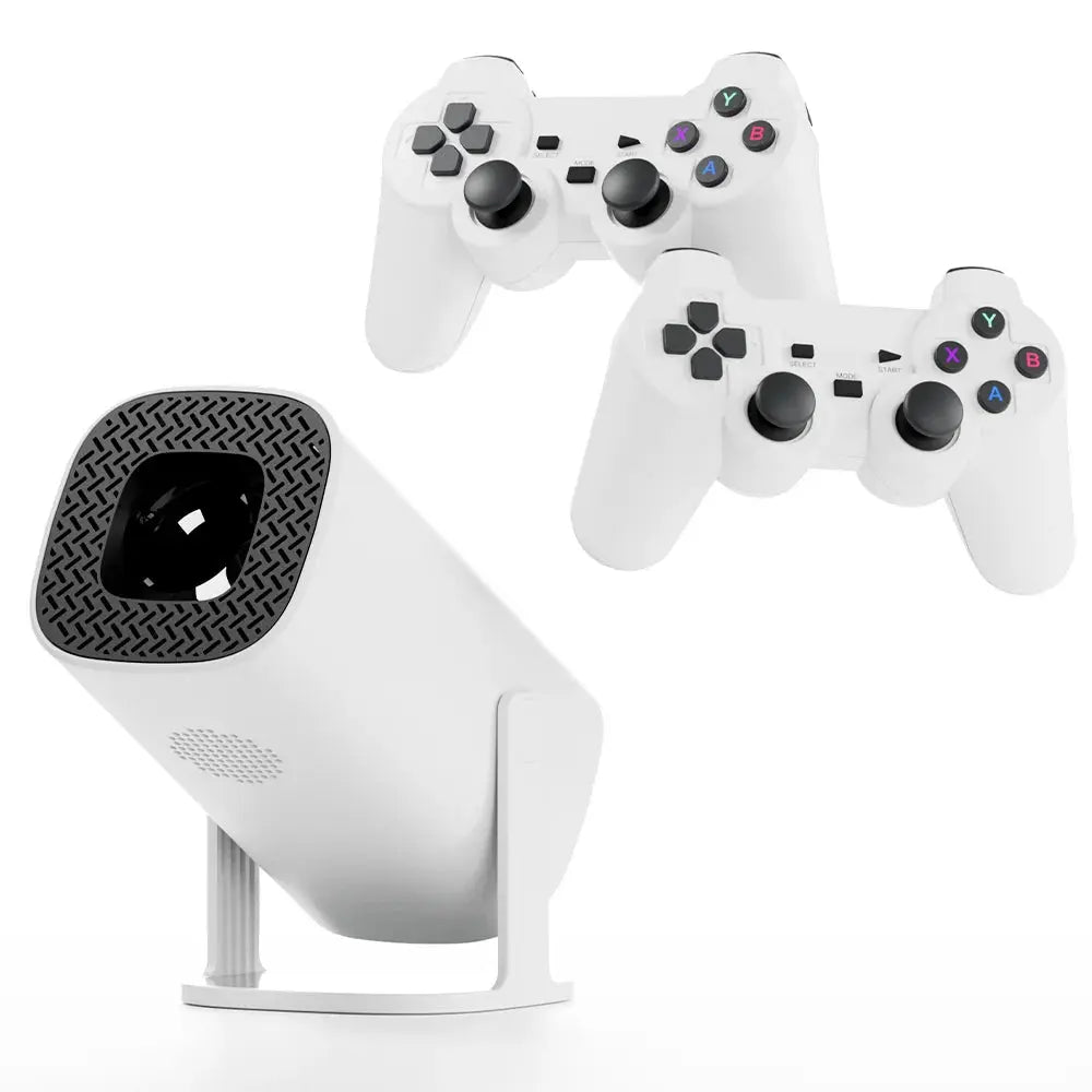 Android 11 Gaming Projector P30MAX 64GB TF Card Wireless Gaming Controller Dual WIFI 1280*720P Home Theater Portable Projector Deals 4 U  Gaming Accessories Deals 4 U