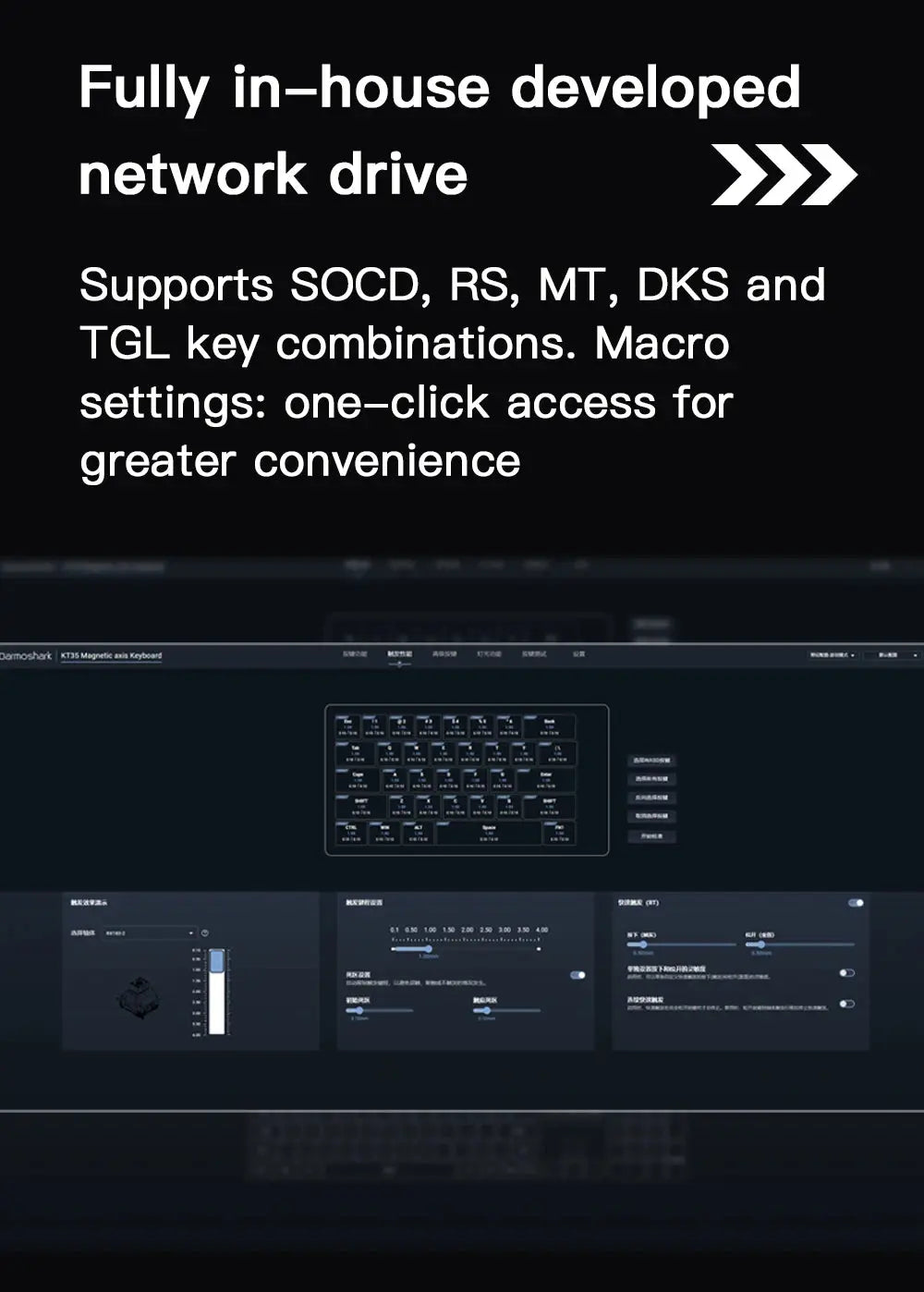 Darmoshark KT35 Mechanical Gaming Keyboard Aluminum Alloy One-Handed Keypad Magnetic Axis Wired Hot Swap Keyboard Macro Driver Deals 4 U  Streaming Equipment Deals 4 U