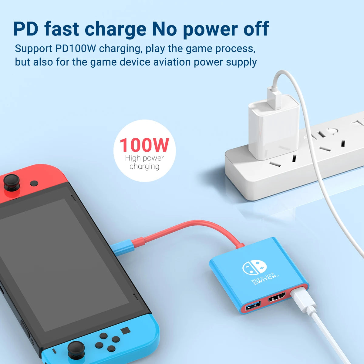 3 In 1 USB C HUB Type C to HDMI 4K with PD 100W Fast Charging USB 3.0 Docking Station for Switch MacBook Laptop Computer Phone Deals 4 U   Deals 4 U