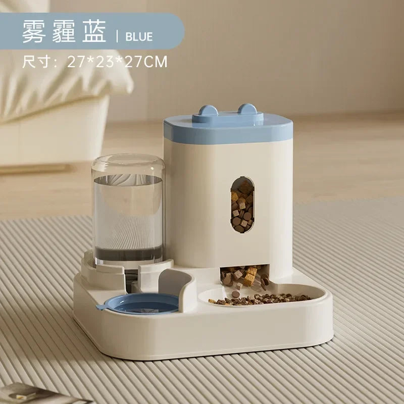 Automatic Feeder Dog Cat Food Bowl With Water Fountain Large Capacity Pet Food Storage Dispenser Container Puppy Pet Accessories Deals 4 U   Deals 4 U
