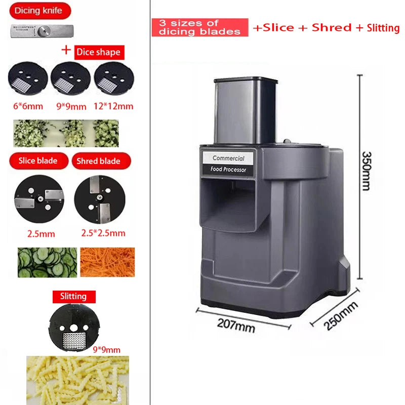 Commercial Vegetable Cutting Machine Automatic Vegetable Carrot Potato Chopper Slice Shred And Diced Quickly Cut Vegetables Deals 4 U   Deals 4 U