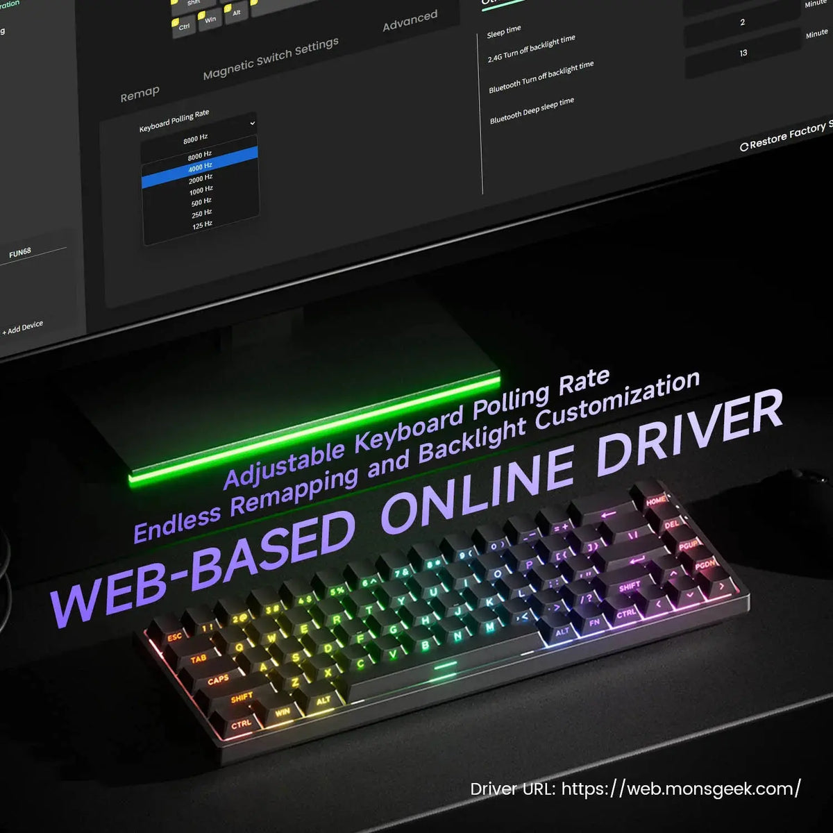 Akko MonsGeek FUN68 FUN60 PRO&MAX  HE Magnetic Keyboard 60% 65% Gaming Keyboards Rapid Trigger 8K Custom Keyboard Gamer Esports Deals 4 U  Gaming Accessories Deals 4 U