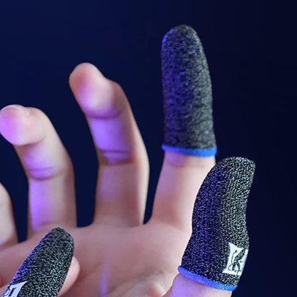 1Pair Finger Glove Fingertips Cot Sweatproof Gaming Finger Sleeves Breathable Game Controller Finger Sleeve for PUBG Mobile Game
