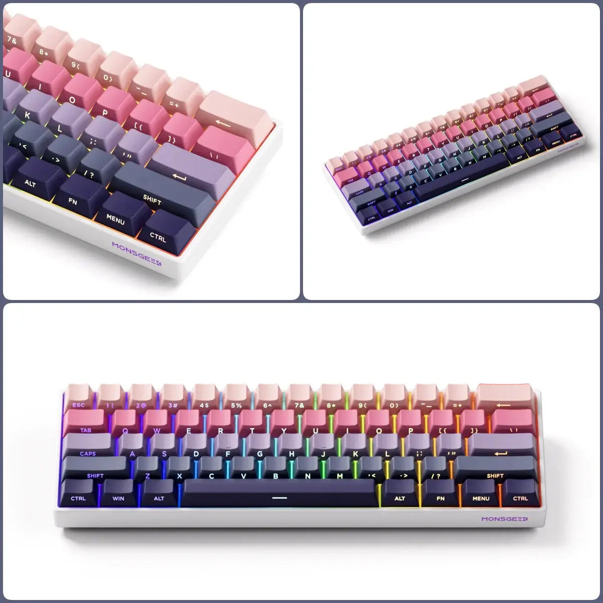 Akko MonsGeek FUN60 PRO&MAX HE Machanical Keyboard Magnetic Switch 60% Esports Gaming Keyboard Rapid Trigger 8K Custom Keyboard Deals 4 U  Gaming Accessories Deals 4 U