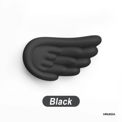 Mousepad Ergonomic Angel Keyboard Wrist Rest and Mouse Pad Set Reduce Wrist Pain for Office and Gaming Use Angel Wing, Memory Fo