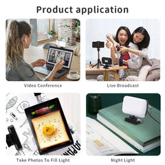 Video Conference Selfie Ring Lamp Light For iPad Laptop PC Webcam Studio LED Dimmable Lighting With Clip For Youtube Live Stream Deals 4 U  Streaming Equipment Deals 4 U