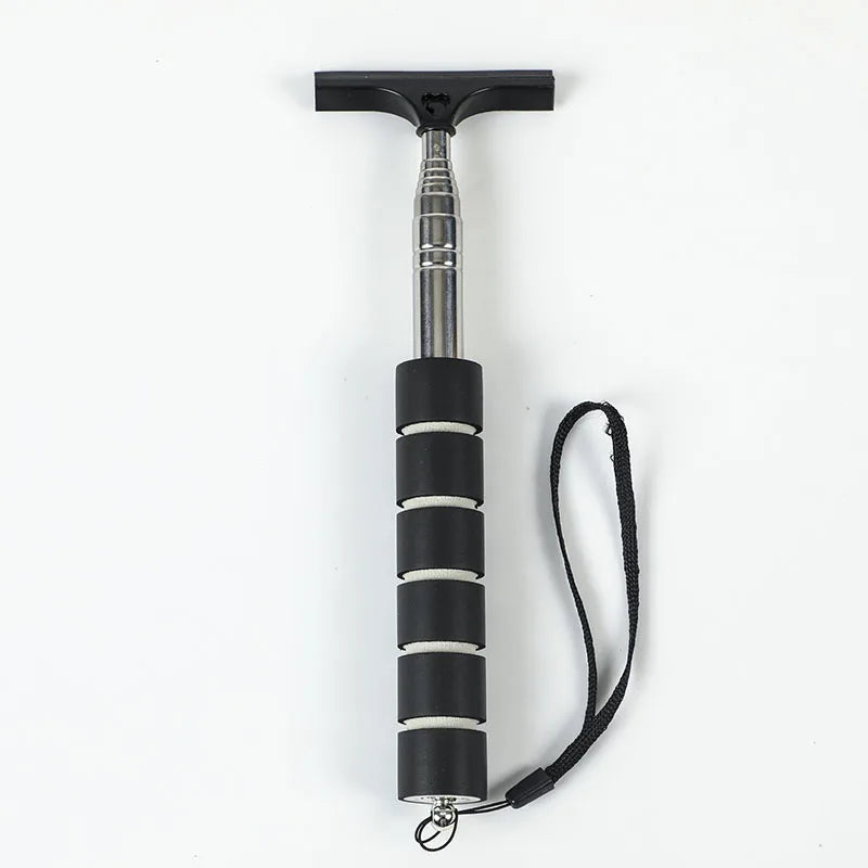 Car Rearview Mirror Wiper Cleaning Tool Auto Glass Mist Cleaner Scraper Car Accessories Handle Telescopic Window Cleaning Brush Deals 4 U   Deals 4 U
