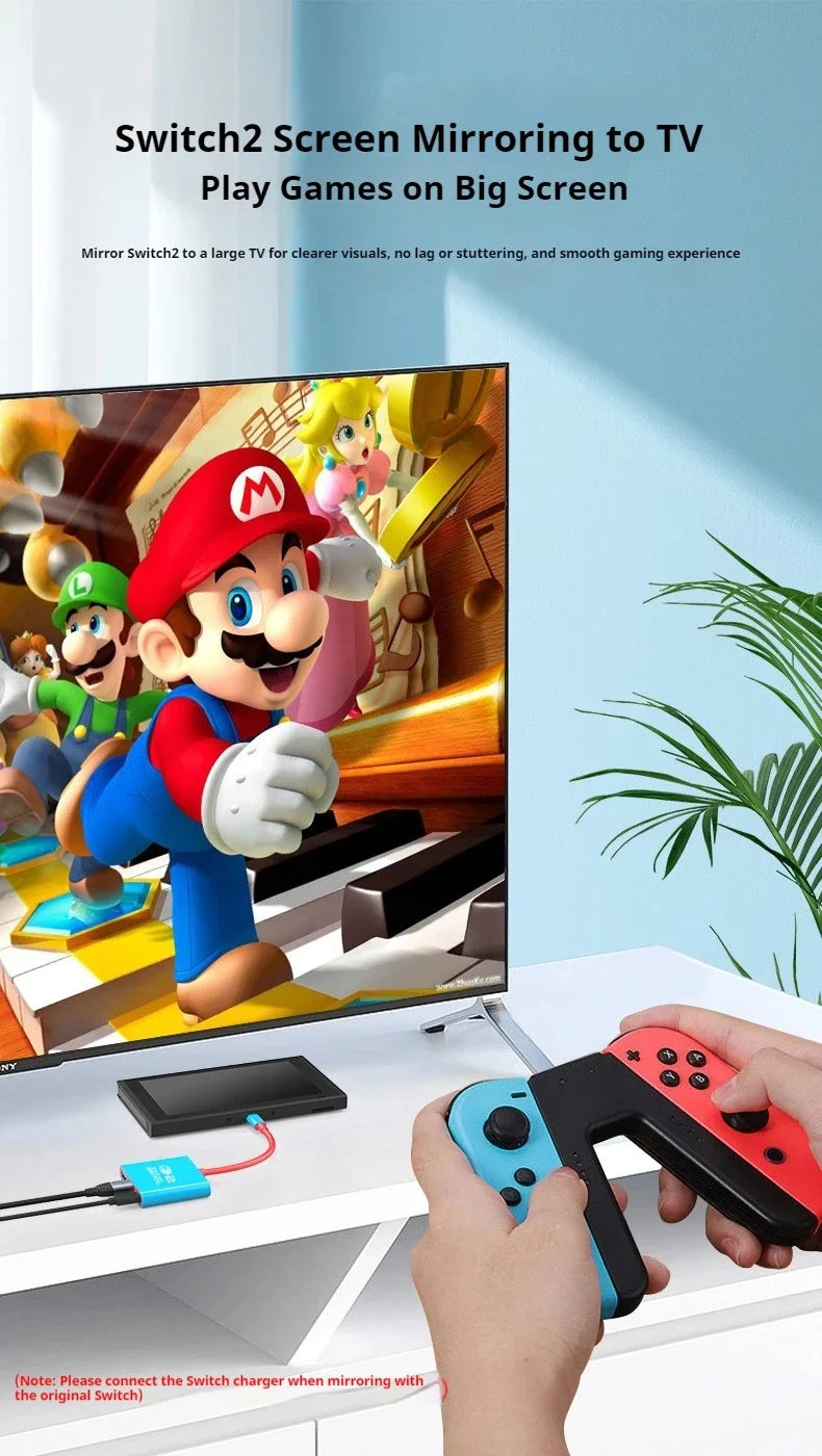 Docking Station for Nintendo Switch 2,4K 60Hz TYPE-C Hub with HDMI and USB-C 3.0 PD100W Charge Perfect for Switch 2/Switch/OLED Deals 4 U   Deals 4 U