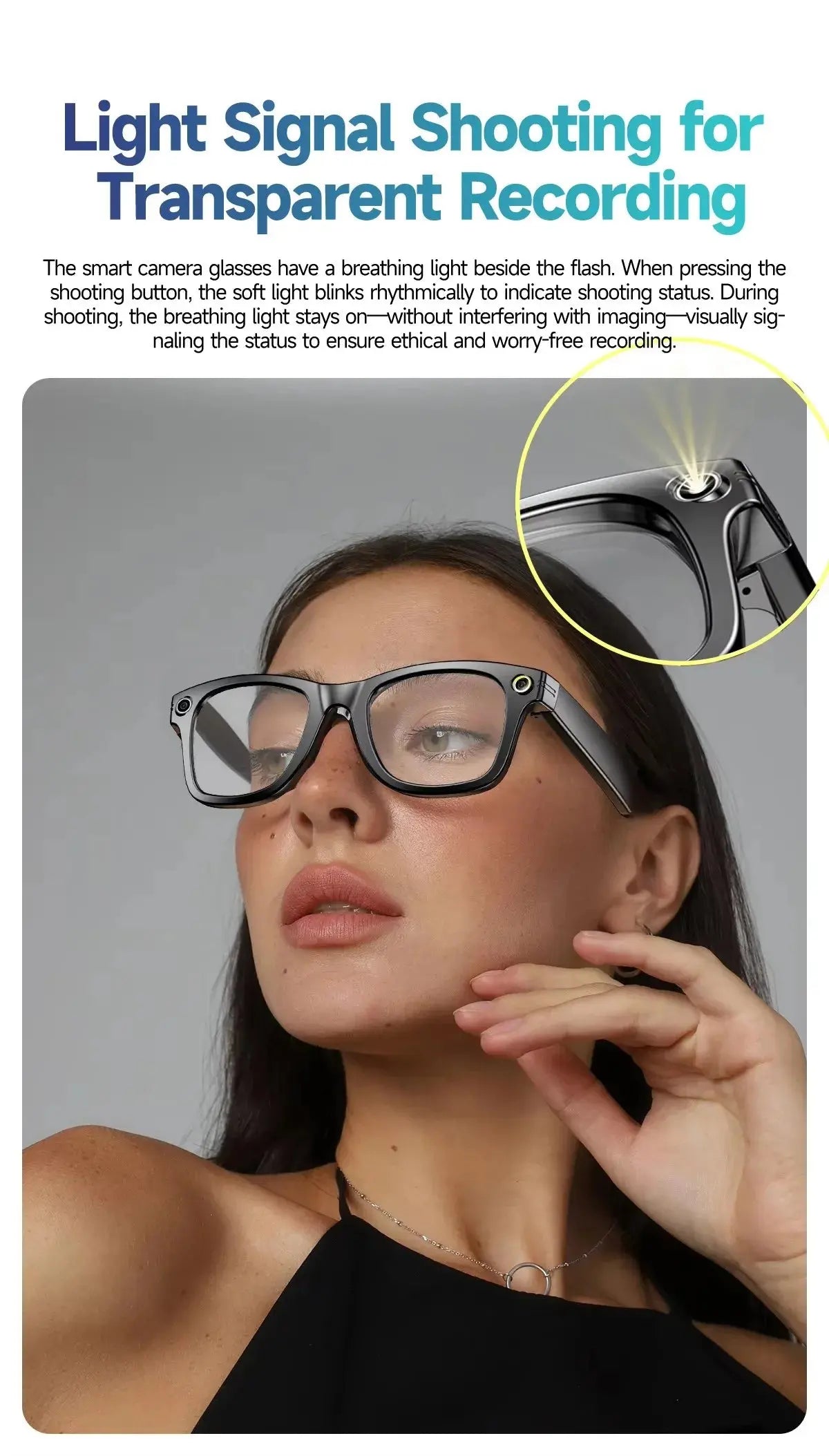 W610 AI Smart Glasses with Video Camera 800W Outdoor Sunglasses Wi-Fi Transfer BT Calling Audio Record Smart Wearable Headset Deals 4 U  Gaming Accessories Deals 4 U
